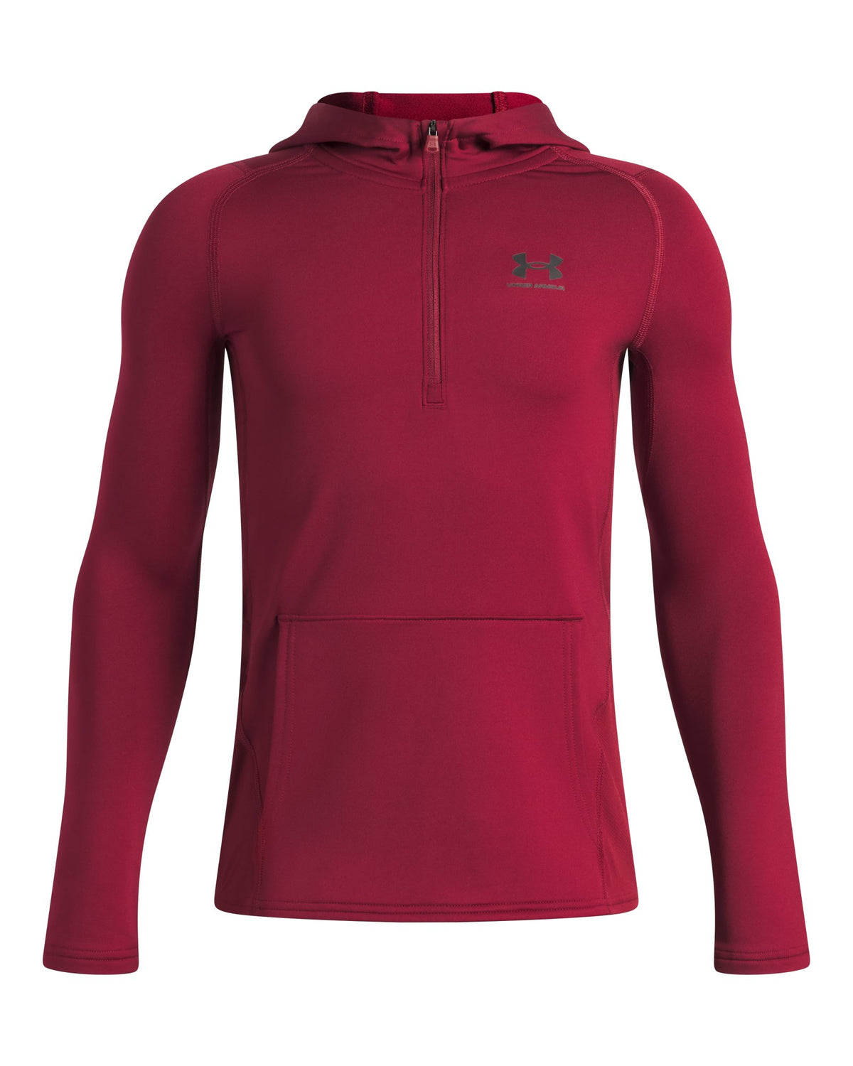 ColdGear® Boys' ½ Zip Hoodie - Red