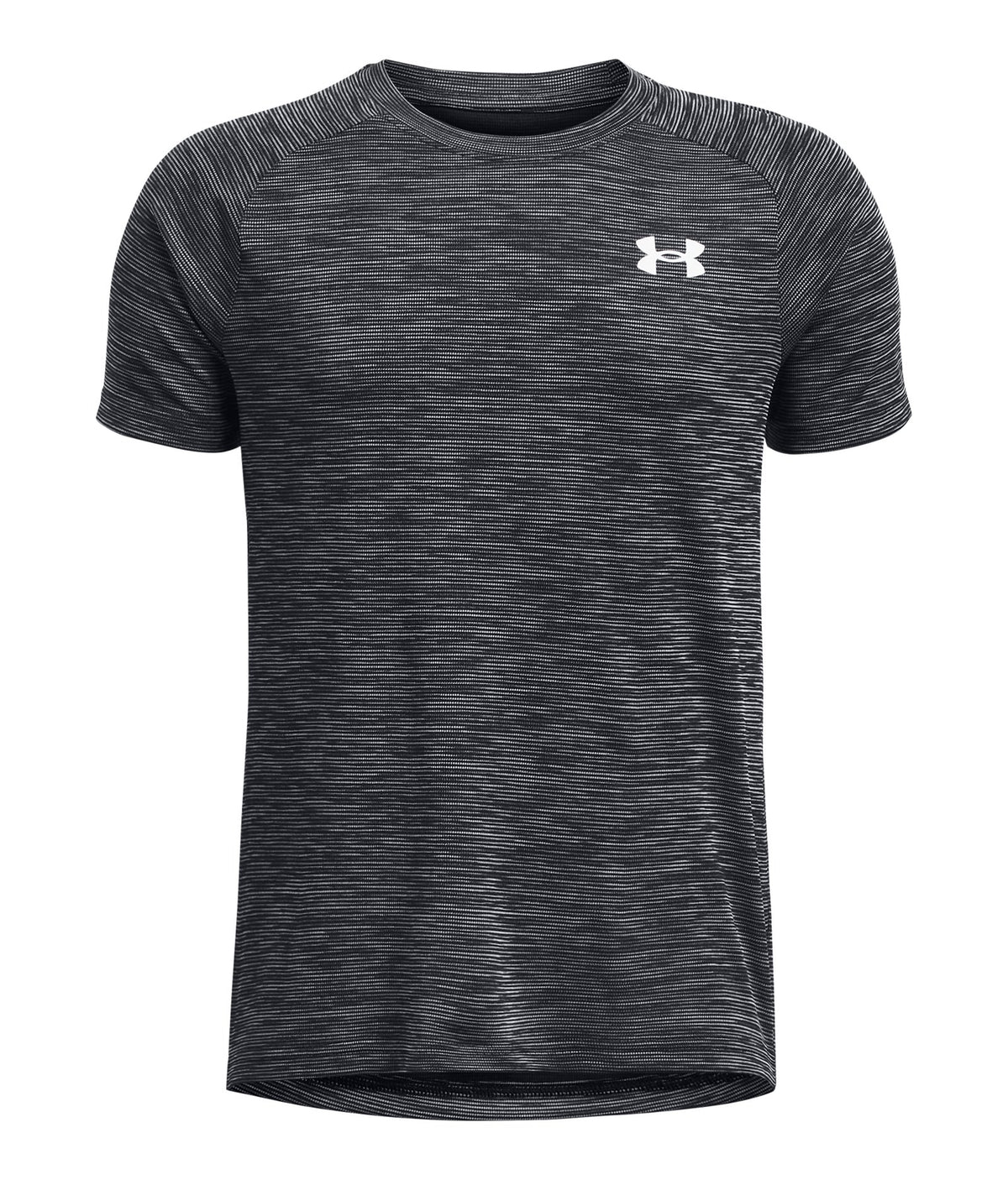 UA Tech™ Textured Boys' Short Sleeve - Black