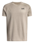 UA Tech™ Textured Boys' Short Sleeve - Brown