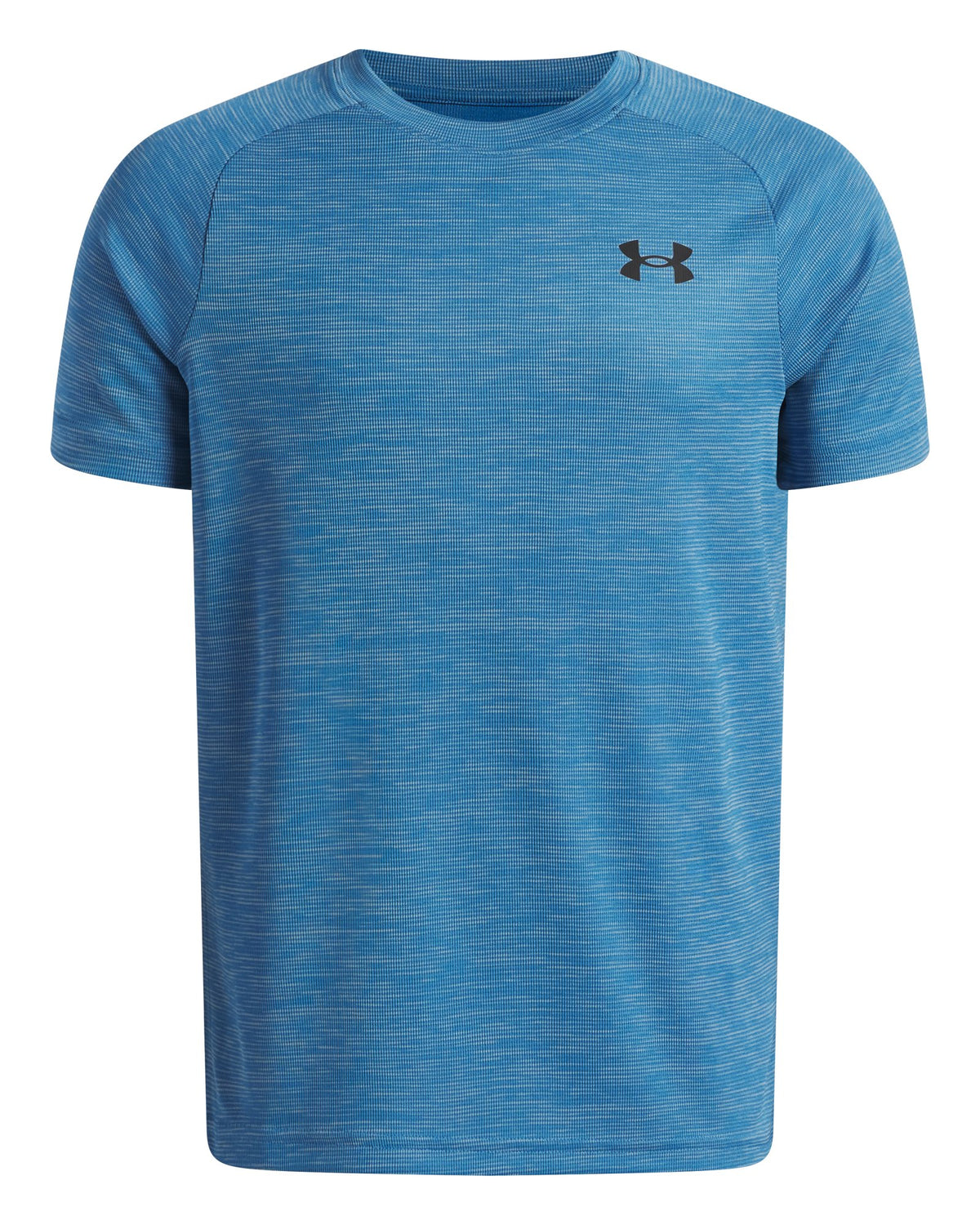 UA Tech™ Textured Boys' Short Sleeve - Blue