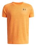UA Tech™ Textured Boys' Short Sleeve - Orange