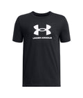 UA Logo Boys' Short Sleeve - Black