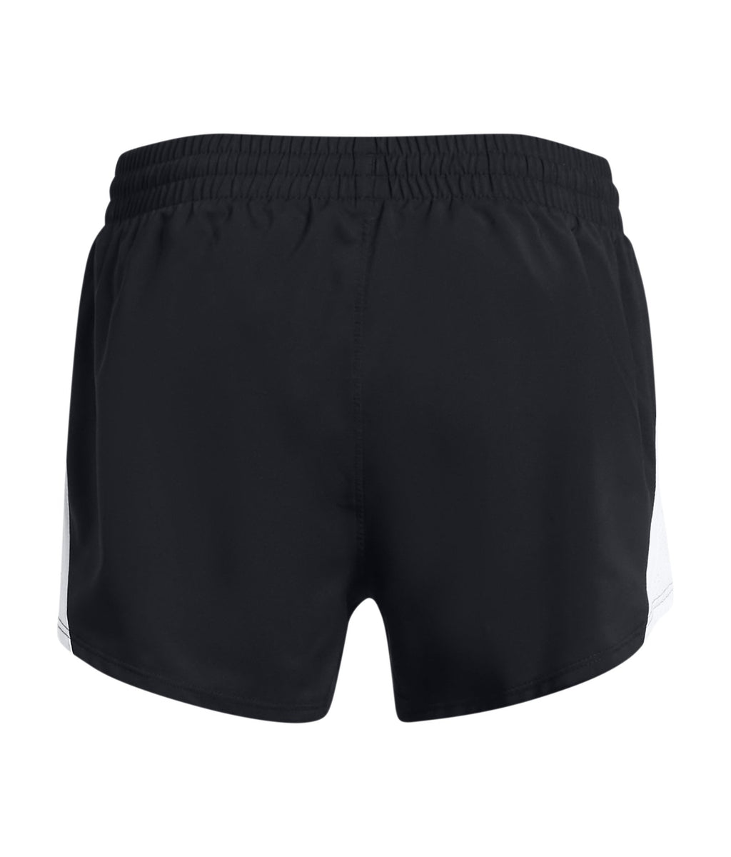 UA Fly-By Girls' 3" Shorts - Black