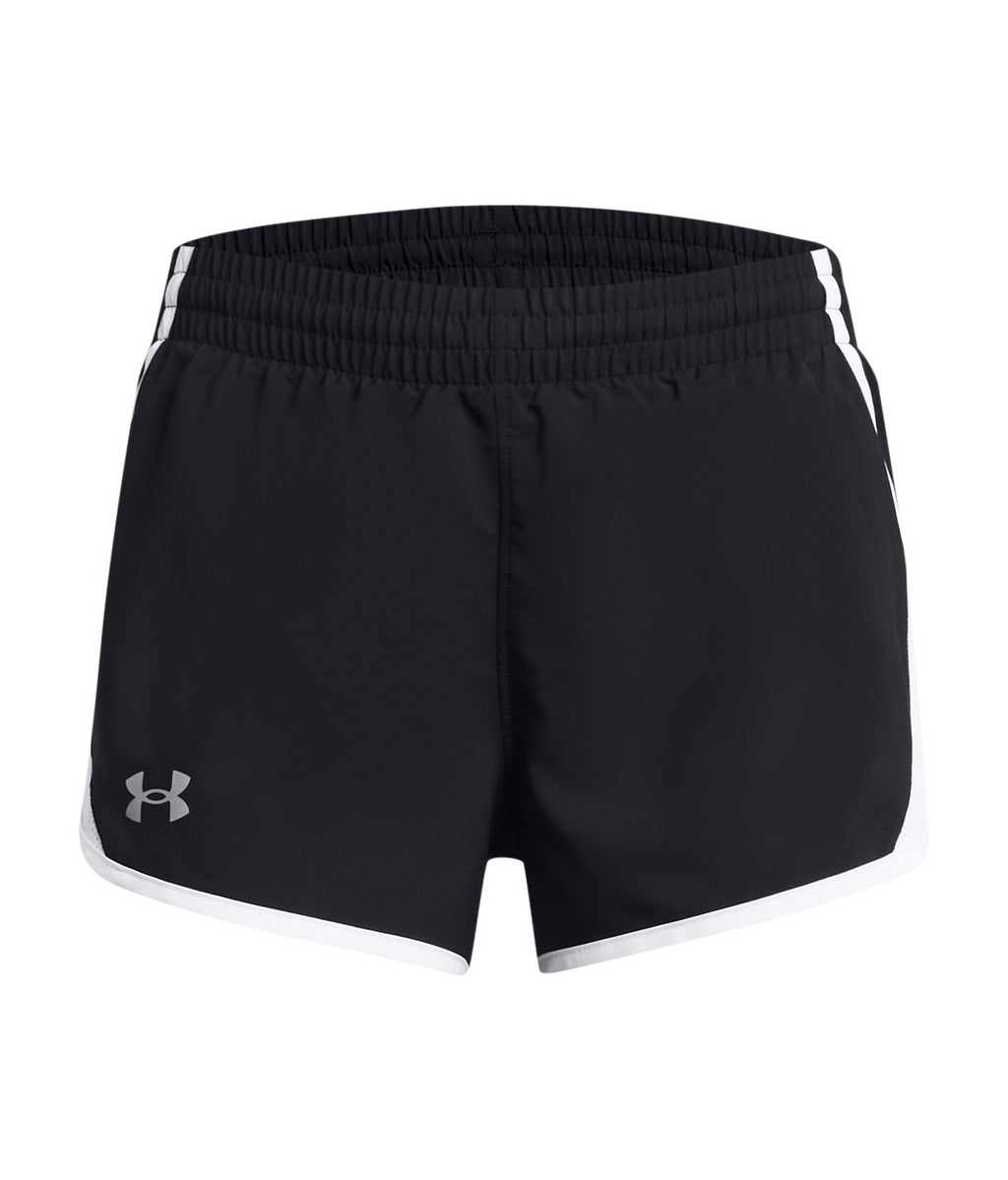 UA Fly-By Girls' 3" Shorts - Black