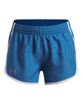 UA Fly-By Girls' 3" Shorts - Blue