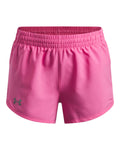UA Fly-By Girls' 3" Shorts - Pink