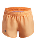 UA Fly-By Girls' 3" Shorts - Orange
