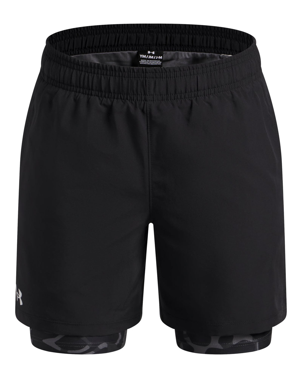 UA Tech™ Woven Boys' 2-in-1 Shorts - Black