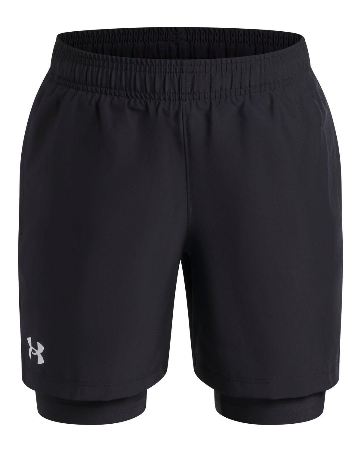 UA Tech™ Woven Boys' 2-in-1 Shorts - Black