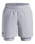 UA Tech™ Woven Boys' 2-in-1 Shorts - Gray