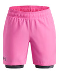 UA Tech™ Woven Boys' 2-in-1 Shorts - Pink