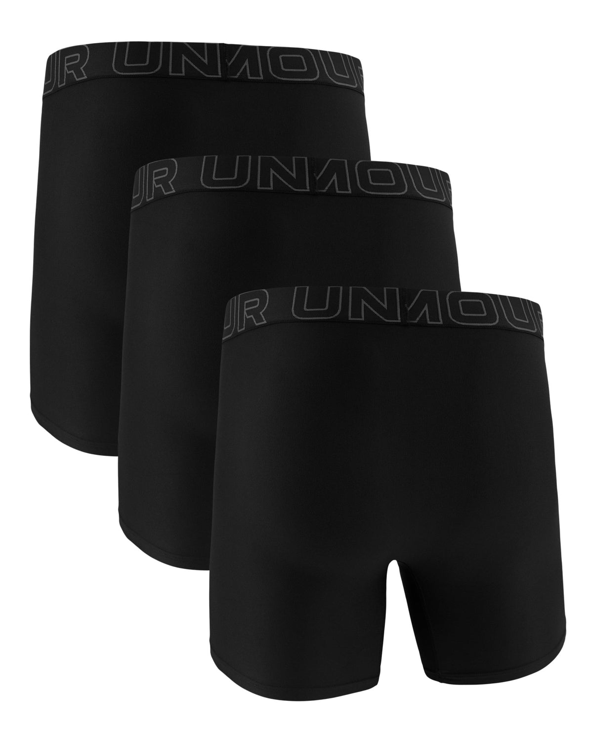 UA Performance Tech™ Men's 6" 3-Pack Boxerjock® - Black