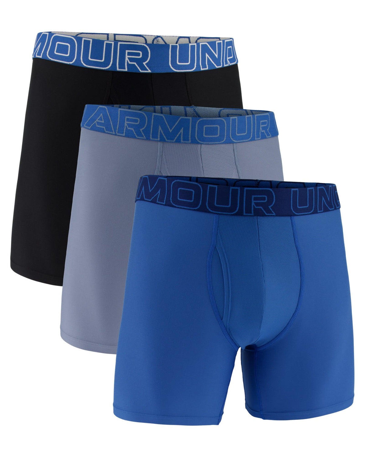UA Performance Tech™ Men's 6" 3-Pack Boxerjock® - Blue