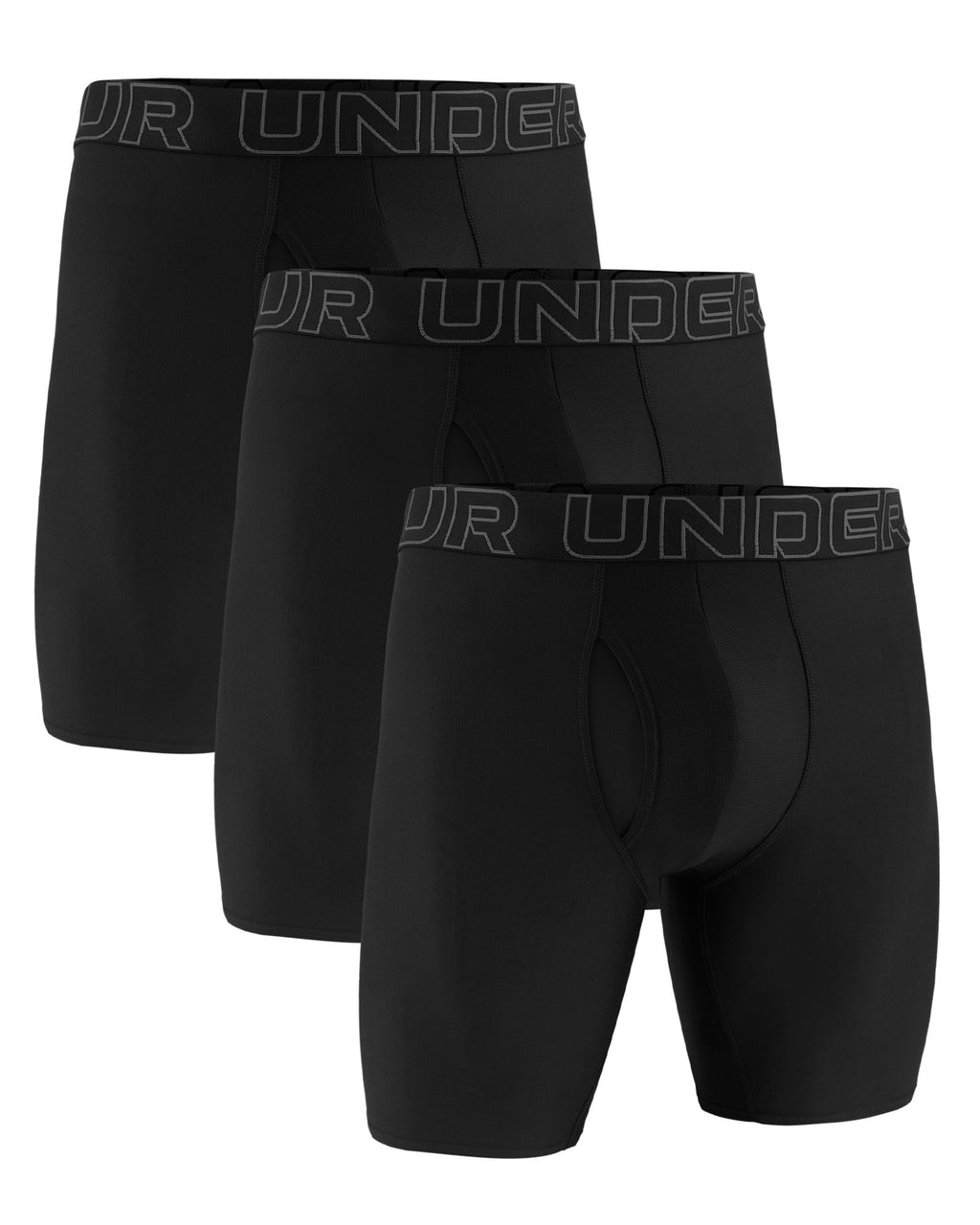 UA Performance Tech™ Men's 9" 3-Pack Boxerjock® - Black