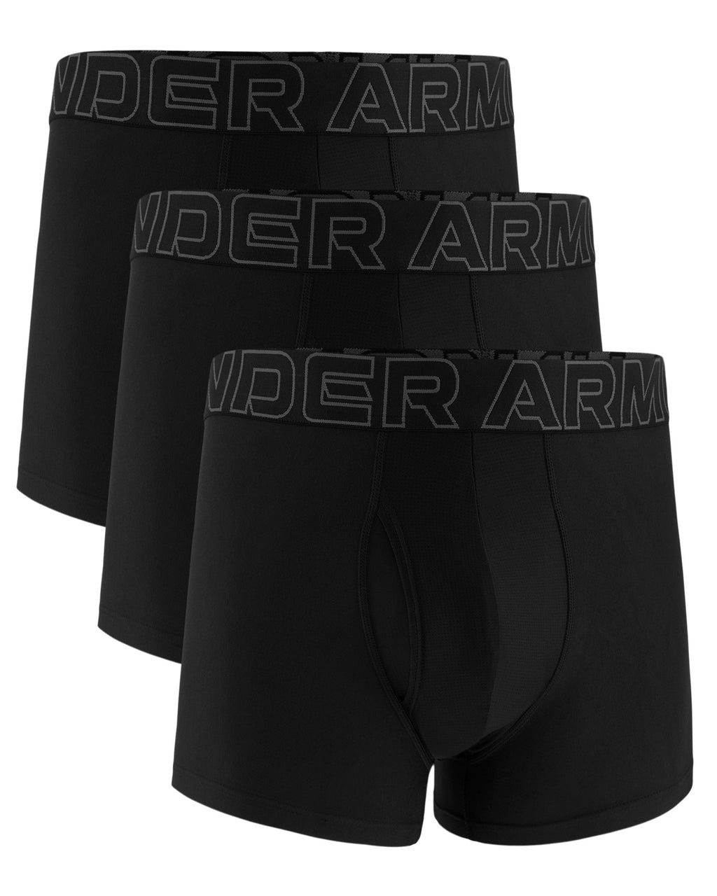 UA Performance Tech™ Men's 3" 3-Pack Boxerjock® - Black