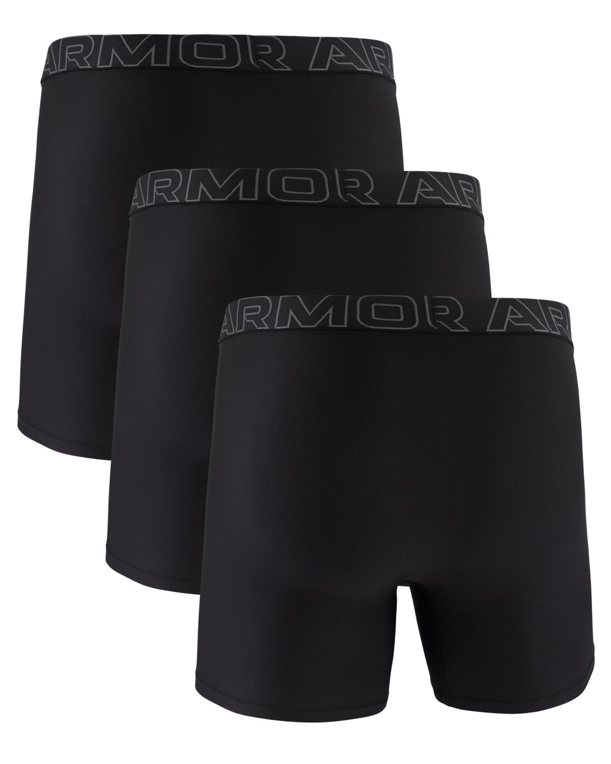 UA Performance Tech™ Mesh Men's 6" 3-Pack Boxerjock® - Black