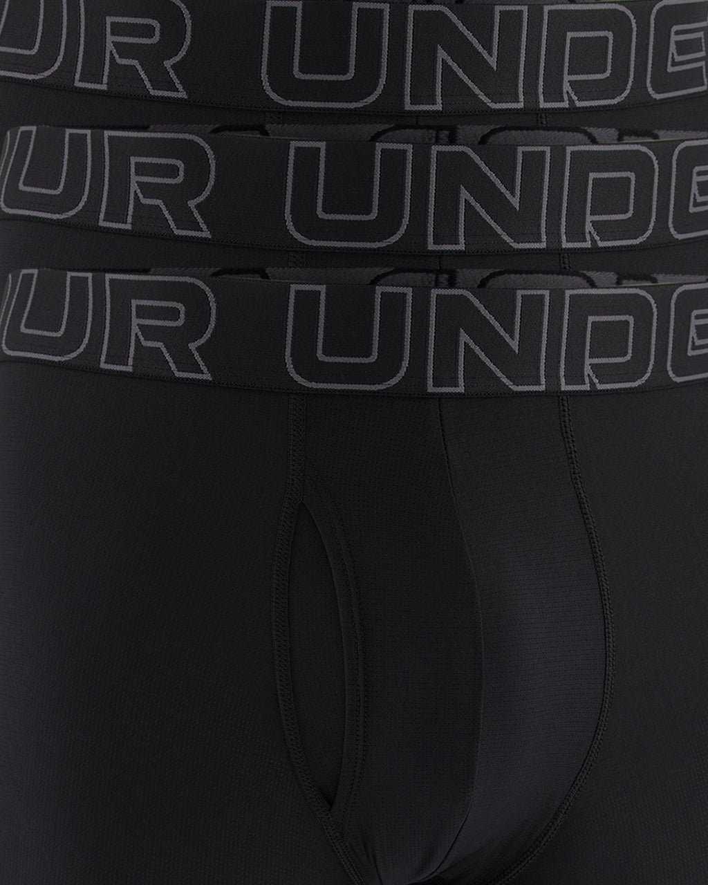 UA Performance Tech™ Mesh Men's 6" 3-Pack Boxerjock® - Black