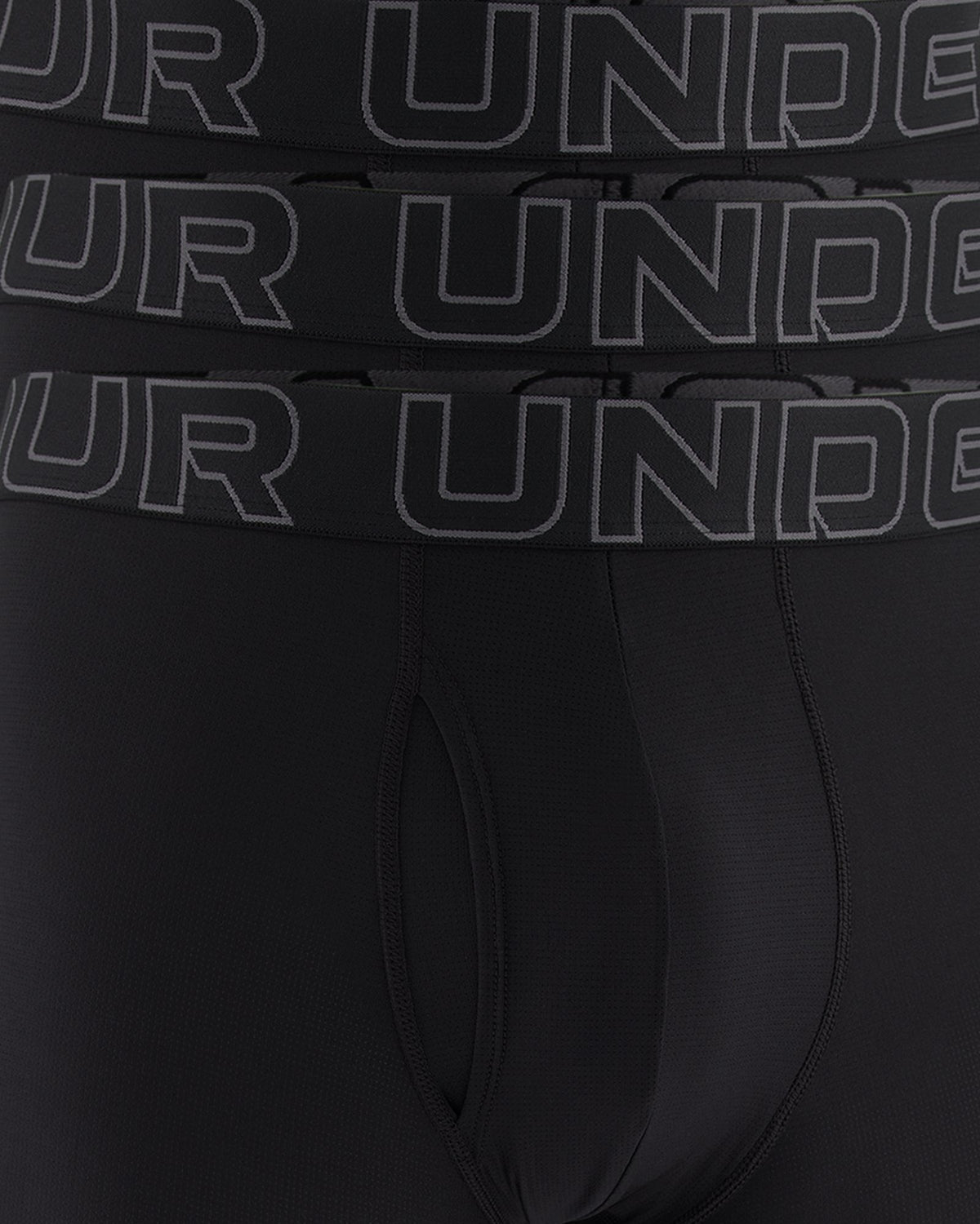 UA Performance Tech™ Mesh Men's 6" 3-Pack Boxerjock® - Black