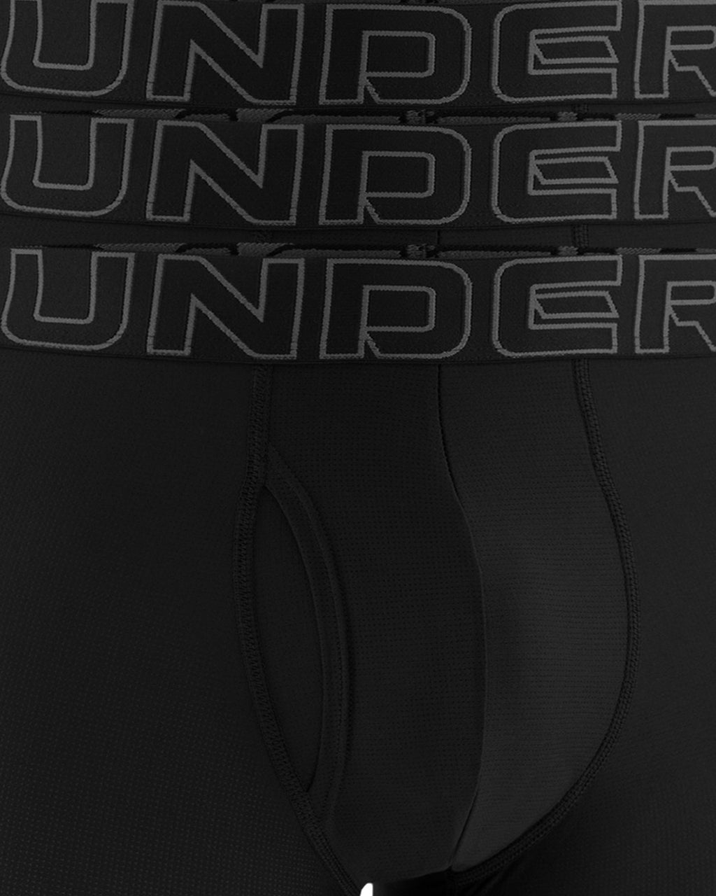 UA Performance Tech™ Mesh Men's 9" 3-Pack Boxerjock® - Black
