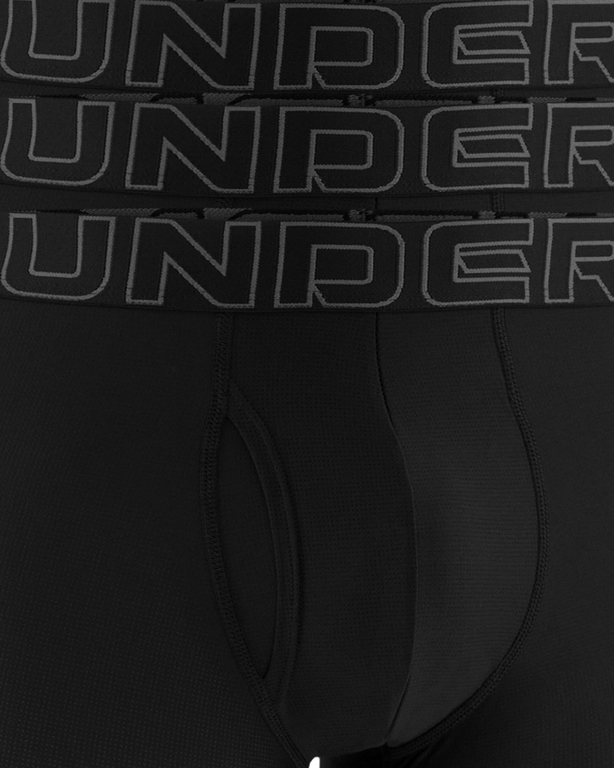 UA Performance Tech™ Mesh Men's 9" 3-Pack Boxerjock® - Black