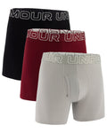 UA Performance Cotton Men's 6" 3-Pack Boxerjock® - Gray