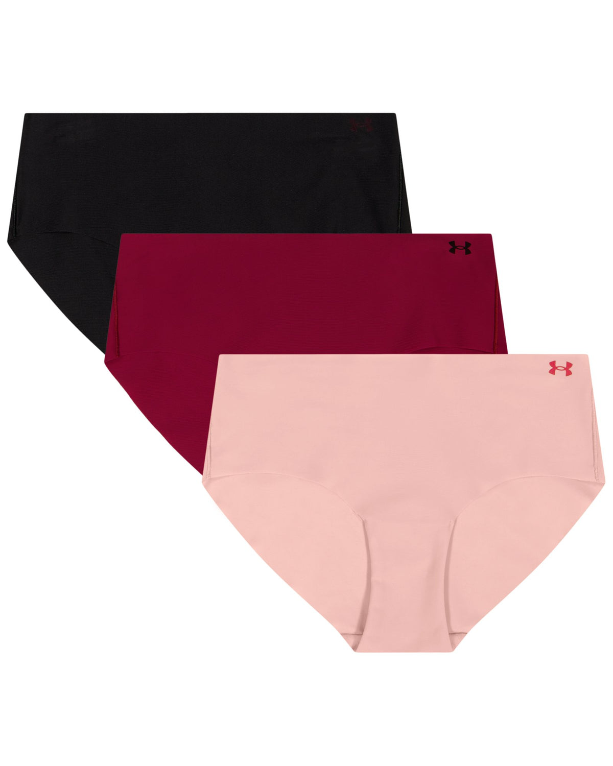 UA Pure Stretch Women's 3-Pack No Show Hipster - Pink