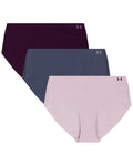 UA Pure Stretch Women's 3-Pack No Show Hipster - Pink