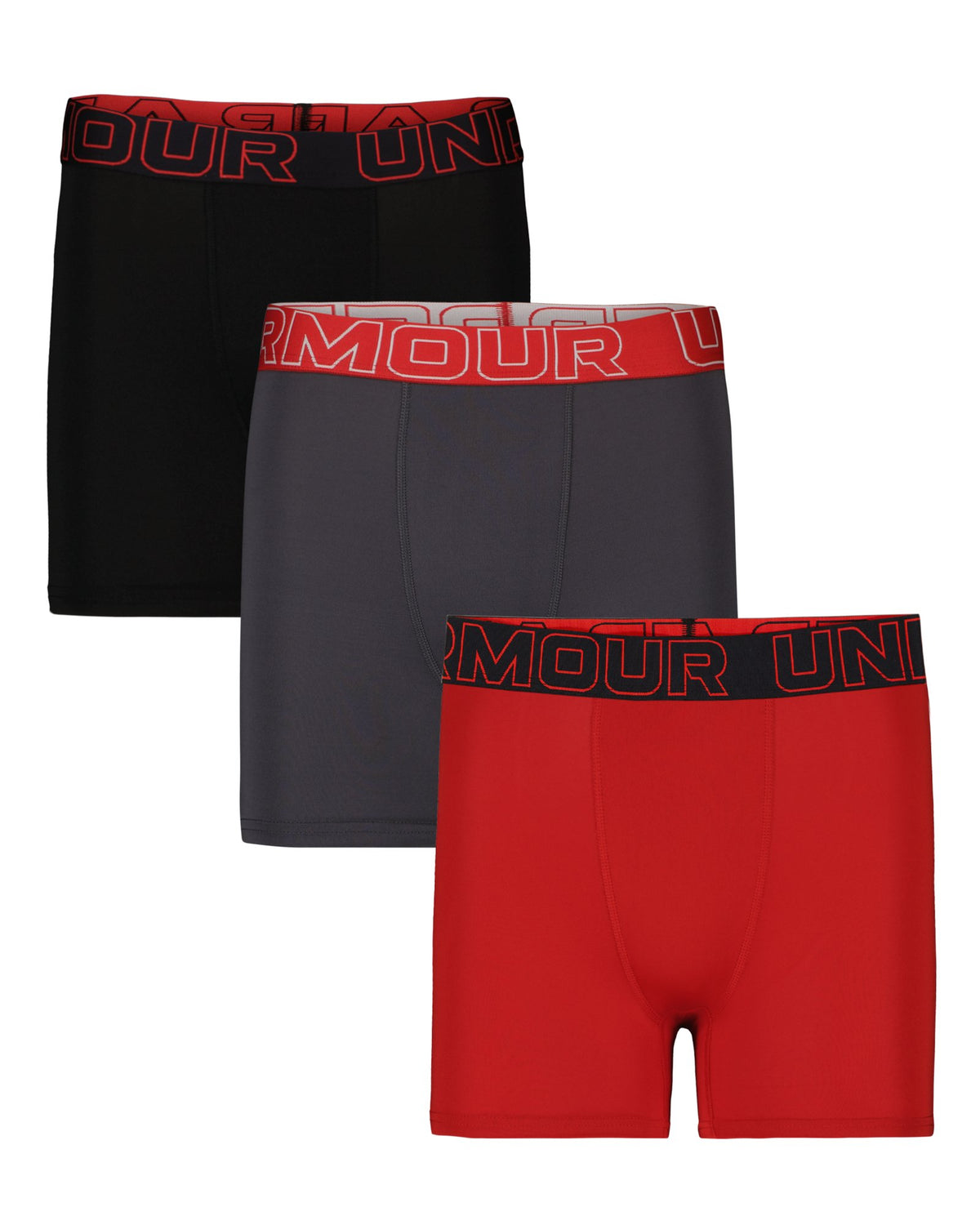UA Performance Tech™ Boys' 4" Boxerjock® - Black