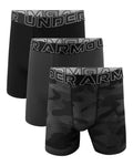 UA Performance Tech™ Printed Boys' 4" Boxerjock® - Black