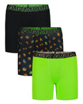 UA Performance Tech™ Printed Boys' 4" Boxerjock® - Black