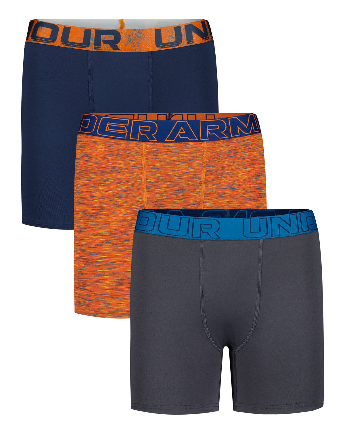 UA Performance Tech™ Printed Boys' 4" Boxerjock® - Orange