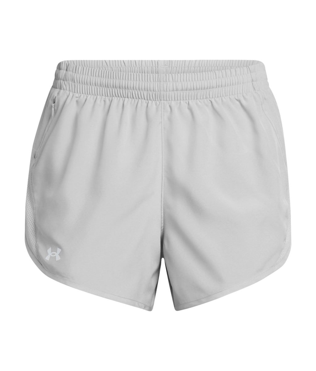 UA Fly-By Heather Women's 3" Shorts - Gray