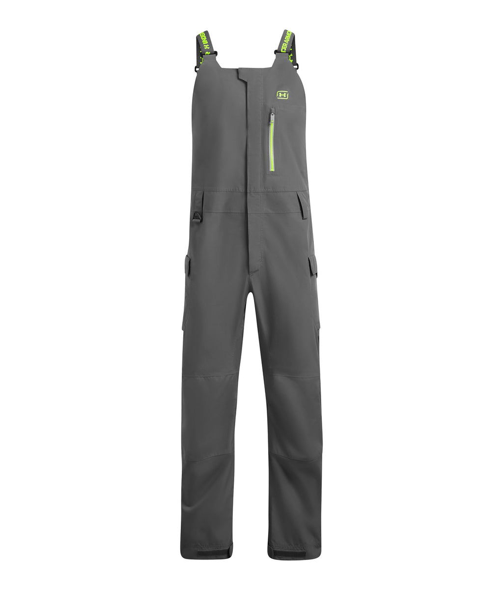 UA Fish Elite Men's Rain Bib - Gray