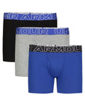 UA Performance Cotton Boys' 4" 3-Pack Boxerjock® - Blue