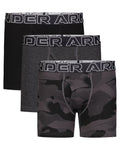UA Performance Cotton Boys' 4" 3-Pack Boxerjock® - Gray