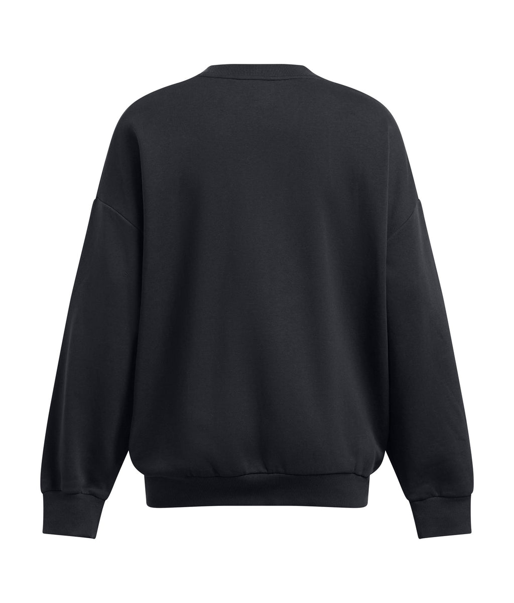 UA Rival Fleece Women's Oversized Crew - Black