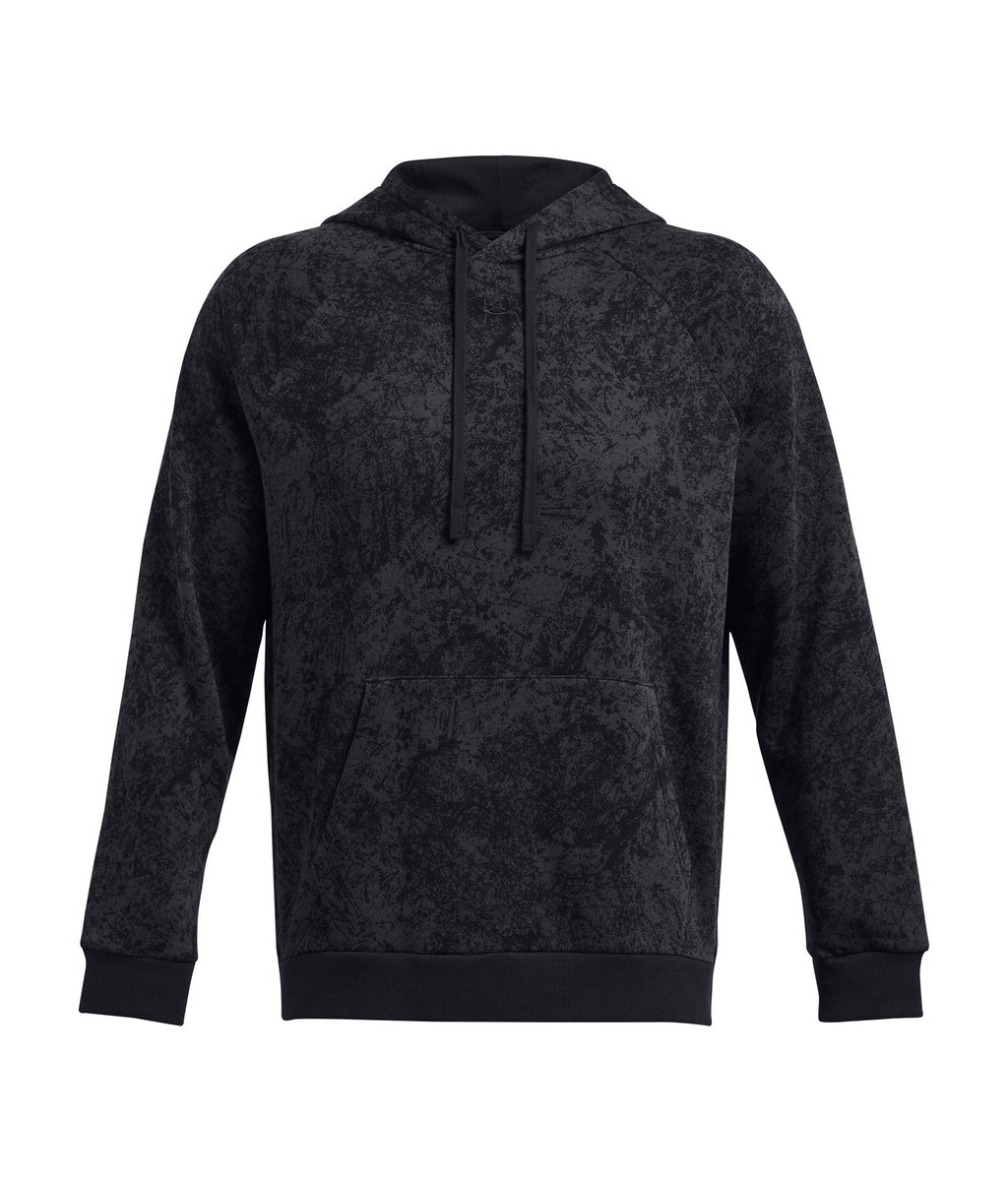 UA Rival Fleece Camo Printed Men's Hoodie - Black