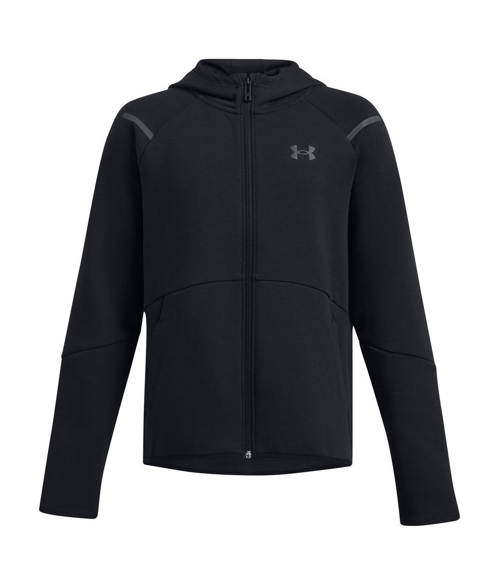 UA Unstoppable Fleece Boys' Full-Zip - Black