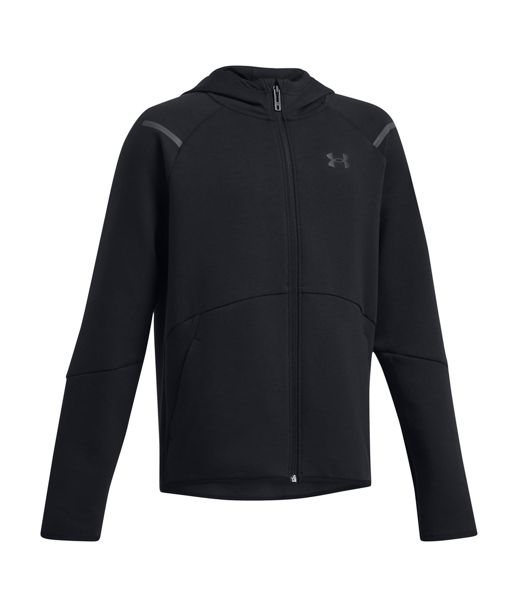 UA Unstoppable Fleece Boys' Full-Zip - Black