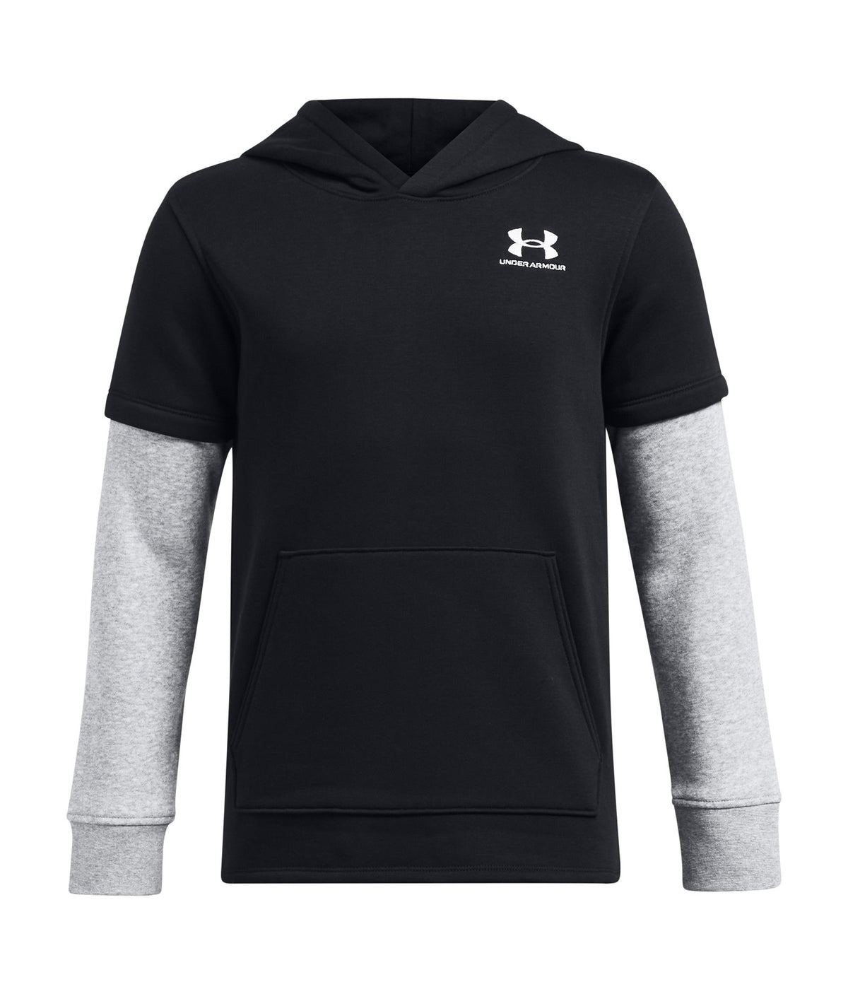 UA Icon Fleece Boys' Jersey Hoodie - Black