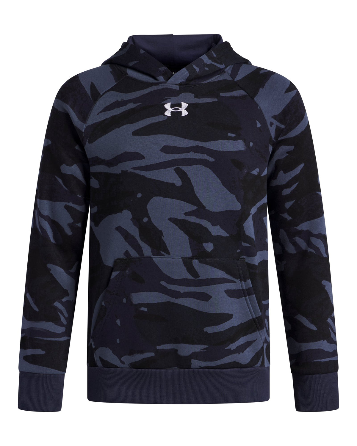 UA Rival Fleece Printed Boys' Hoodie - Blue