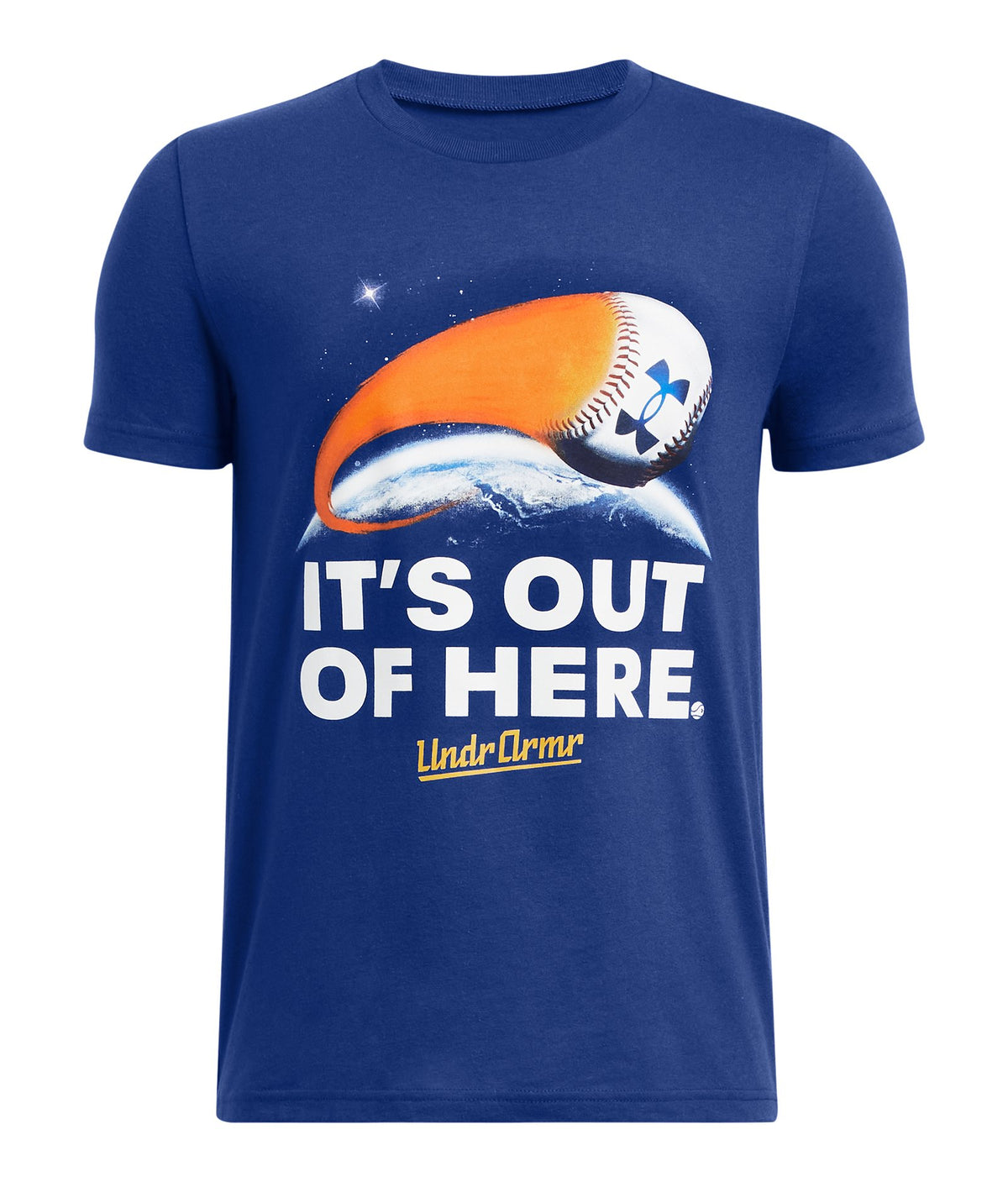 UA Out Of Here Boys' Baseball Short Sleeve - Blue
