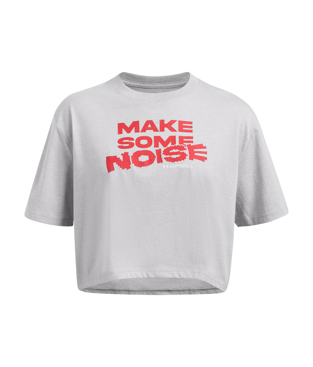 UA Make Noise Women's Short Sleeve - Gray