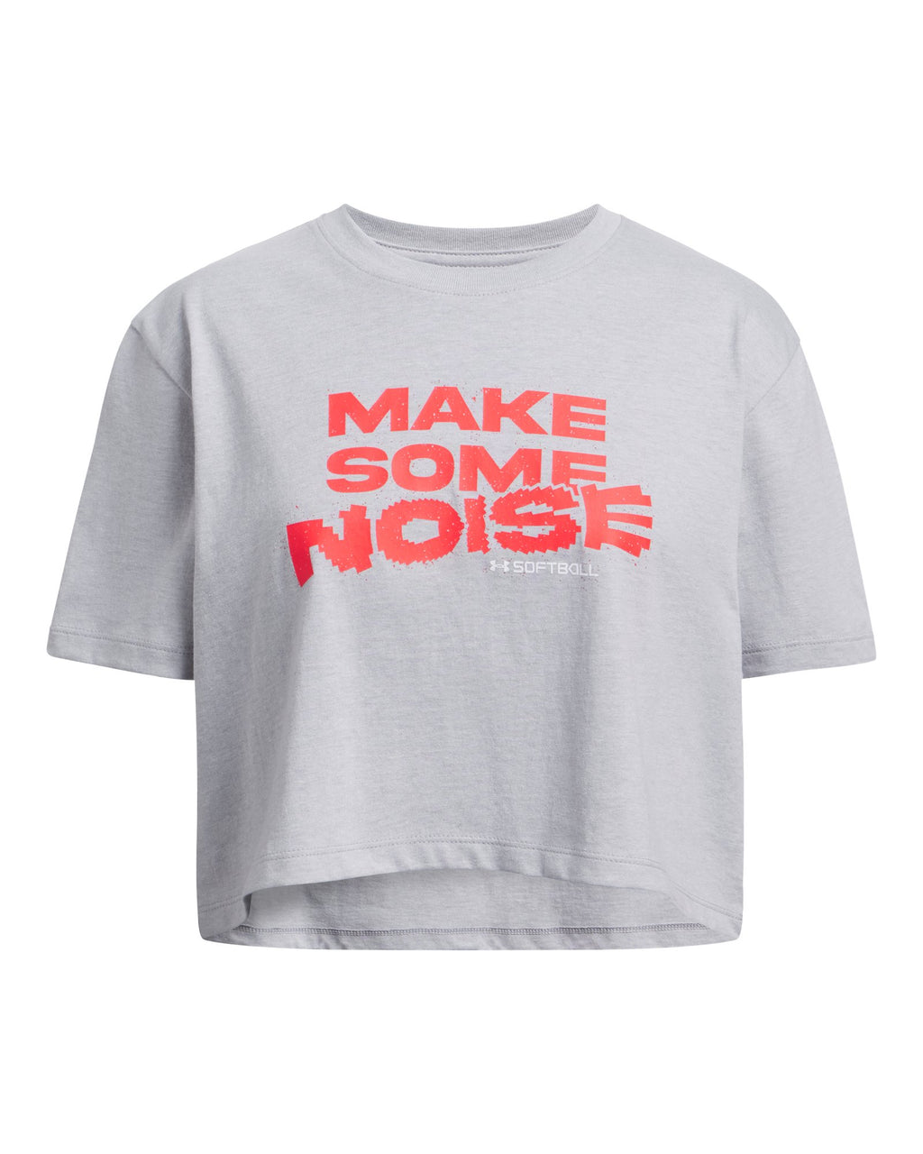 UA Make Noise Girls' Short Sleeve - Gray