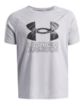 UA Tech™ Hybrid Print Boys' Short Sleeve - Gray