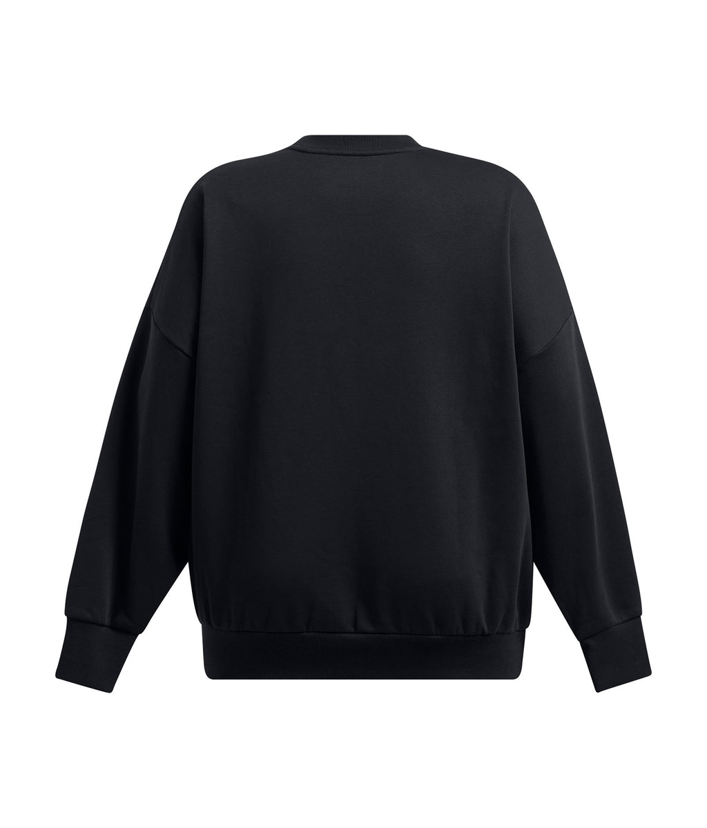 UA Rival Fleece Women's Oversized Crew - Black