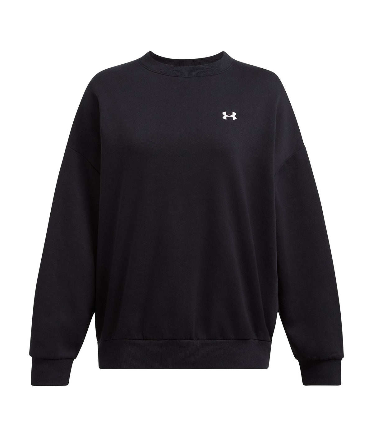 UA Rival Fleece Women's Oversized Crew - Black