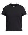 UA Movement Fitted Girls' Short Sleeve - Black