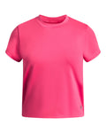 UA Movement Fitted Girls' Short Sleeve - Pink