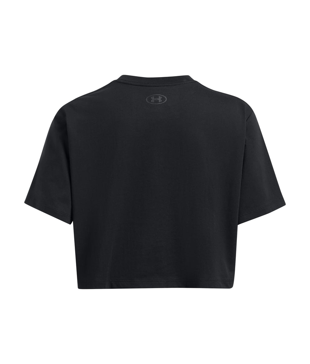 UA Boxy Crop Simple Women's Short Sleeve - Black